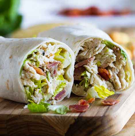 chicken caesar wrap